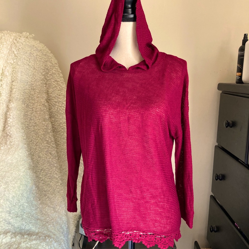Wine Colored Hoodie